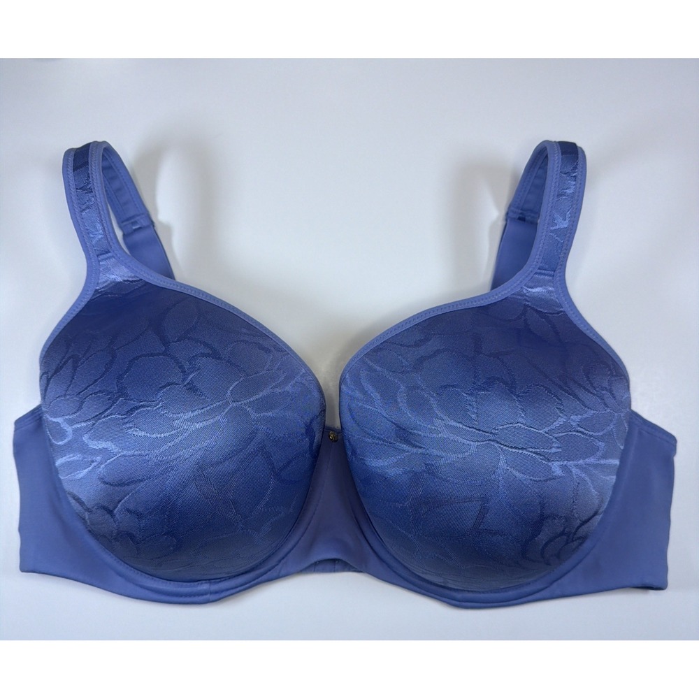 Cacique Lane Bryant Lightly Lined Full Coverage Underwire Bra Blue Size 42DD